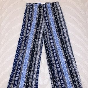 Tribal print flowy pants